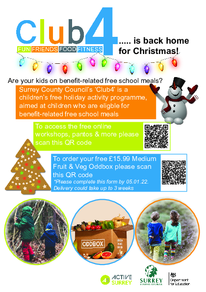 Club4 Christmas Flyer - Nov 21