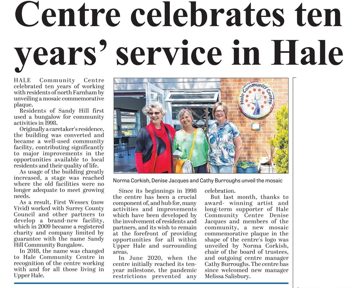 FH Plaque Press Release - Jul 23
