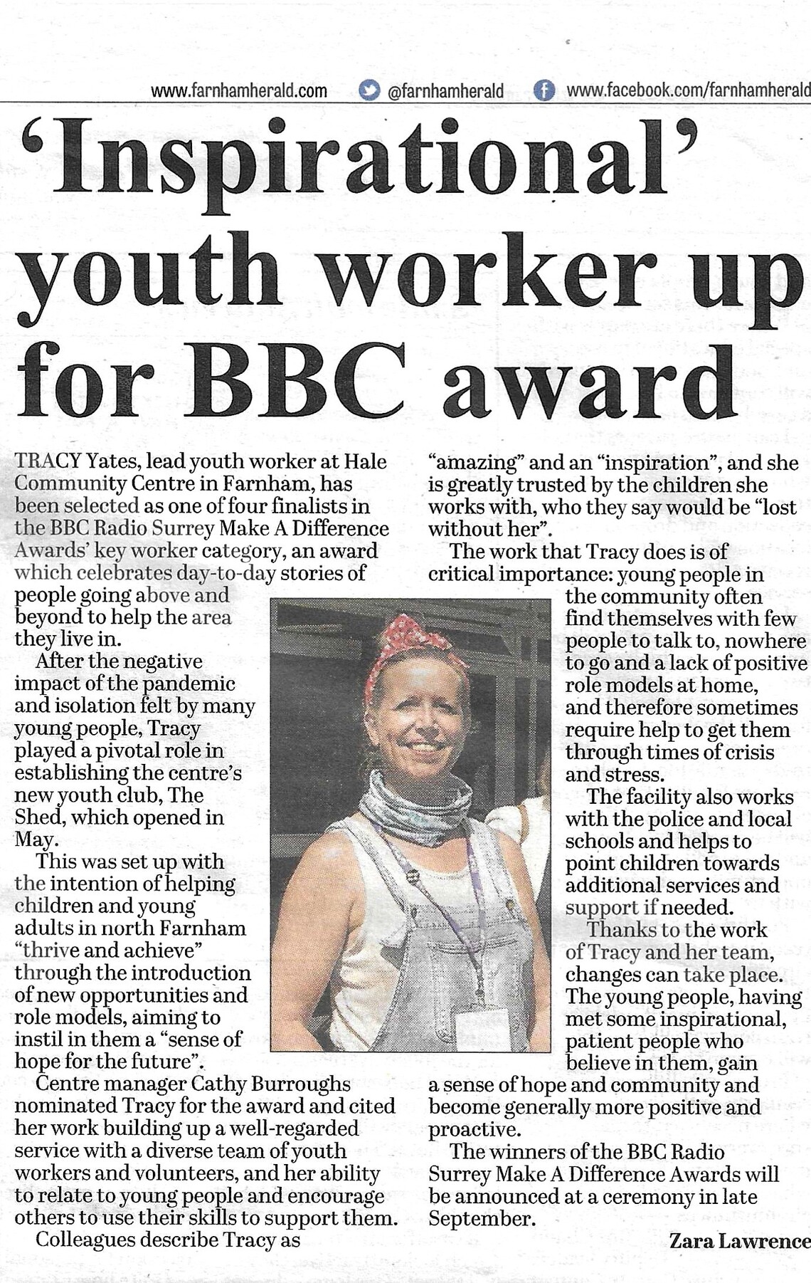 FH - Tracy Shortlisted - Aug 22