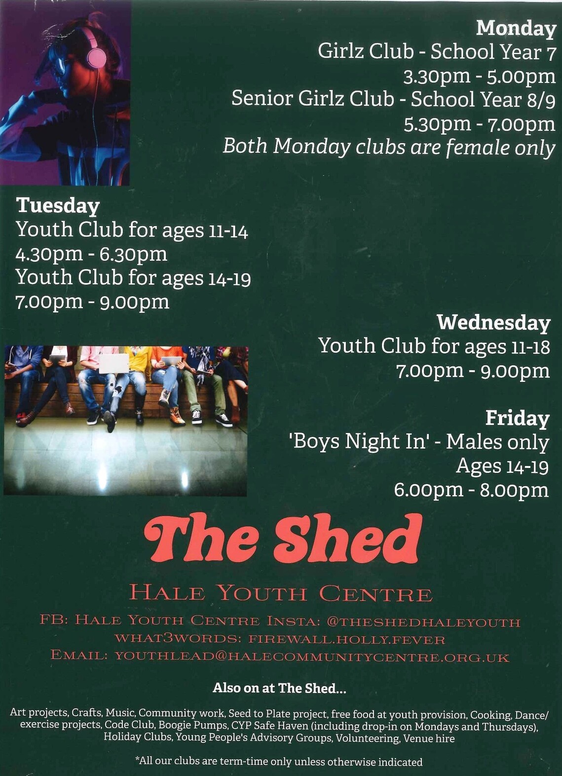 Oct - Youth Club News