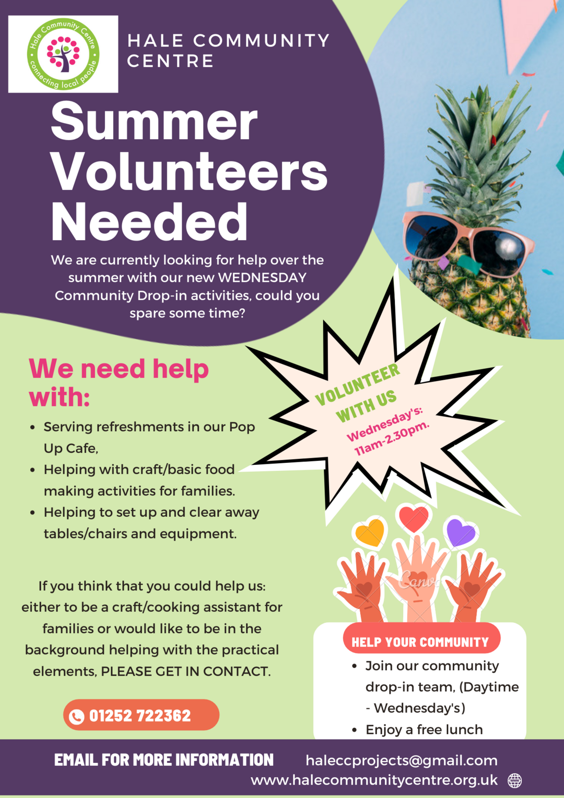 Summer Volunteers Wanted - Jul 22
