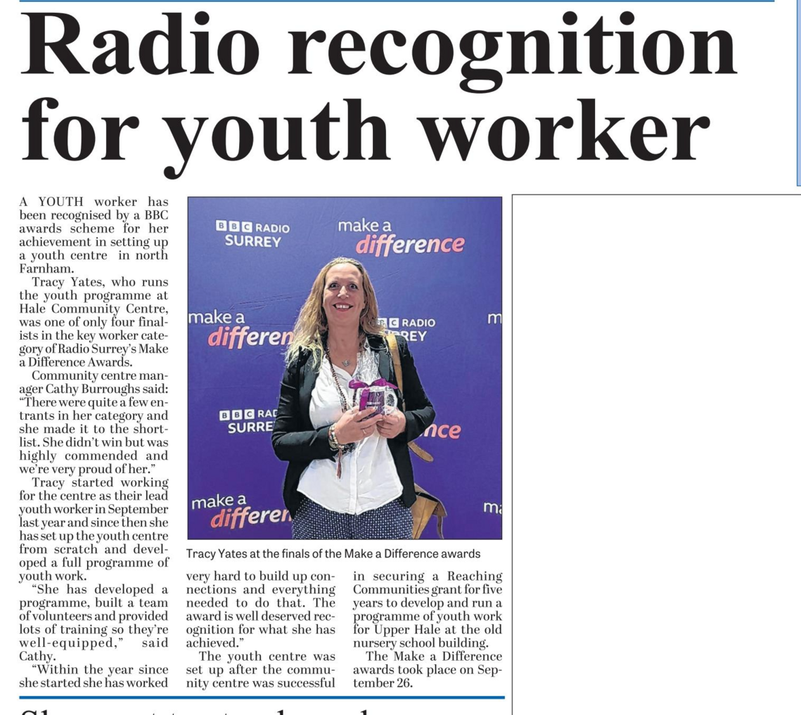 Tracy Award - Oct 22