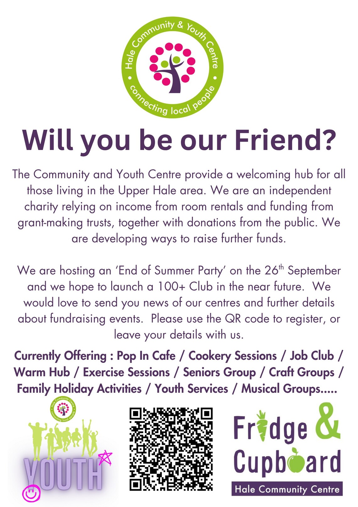 Will you be our friend