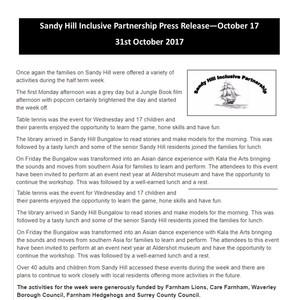 SHIP Press Release - Oct 2017