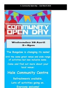 2018 Community Open Day