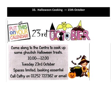 Halloween Cooking - 15th October