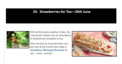 Strawberries for Tea - 26th June