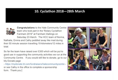 Cyclathon - 28th March