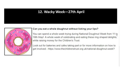 Wacky Week - 27th April