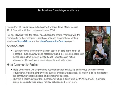 Farnham Town Mayor - 4th July