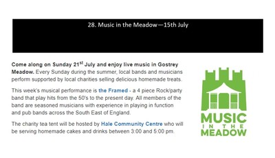 Music in the Meadow - 15th July