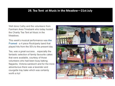 Tea Tent - 21st July