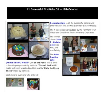 Successful First Bake Off - 17th October