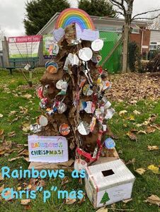 1st Weybourne & Hale joint winners of this year's Christmas Tree competition - Dec 22